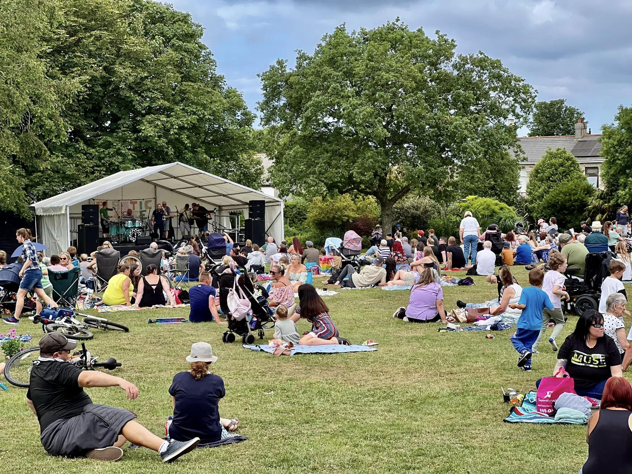 Our community enjoying the first 'Great Big Green Fest' in June 2023.